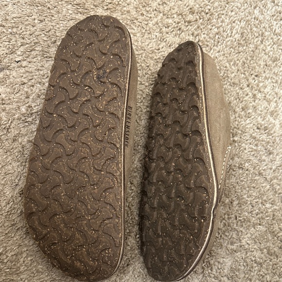 Birkenstock Brown Suede Slip-On Clogs - Picture 4 of 4